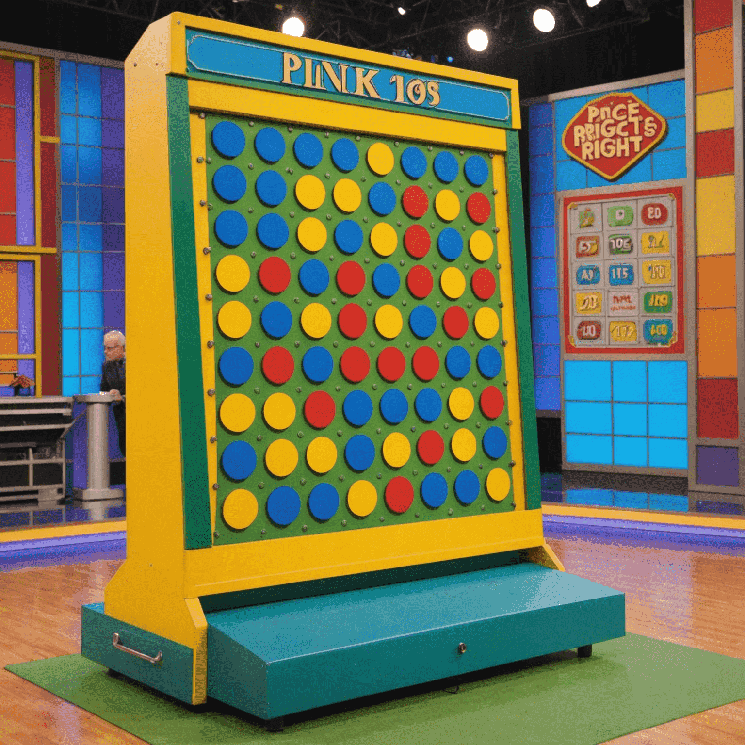 Zdjęcie przedstawiające grę Plinko na planie programu The Price is Right